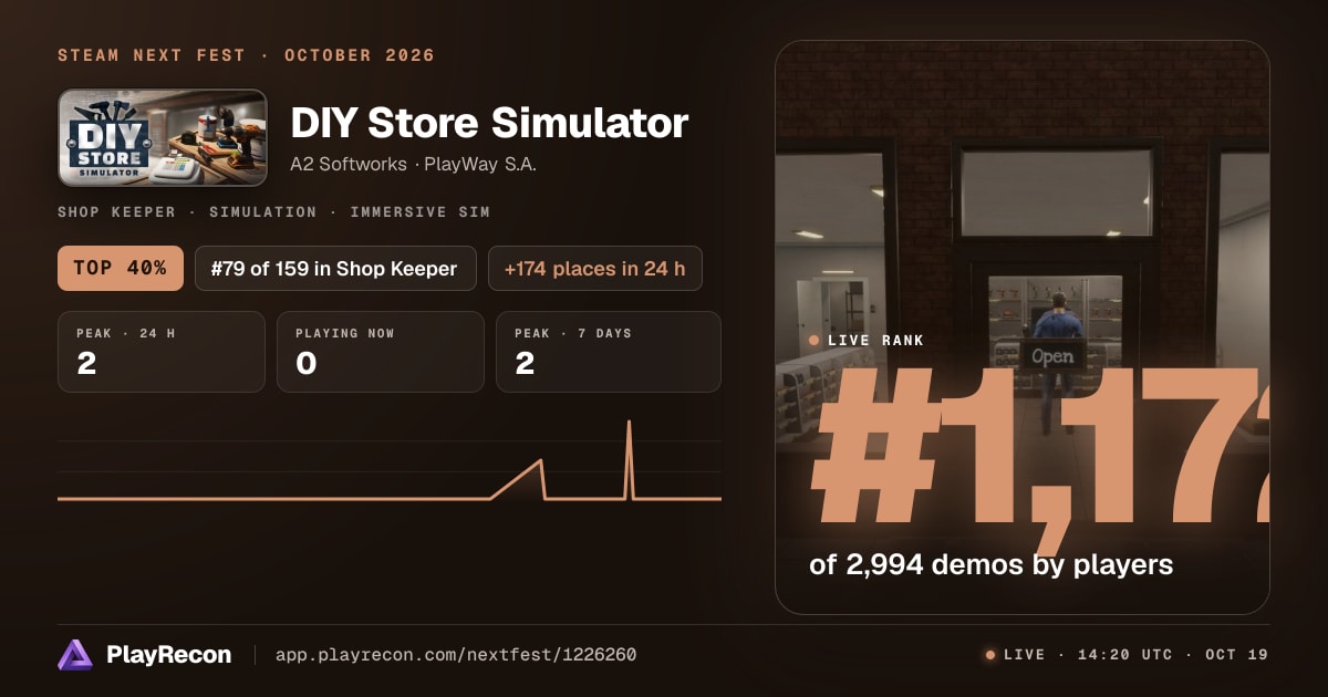 DIY Store Simulator en el Steam Next Fest