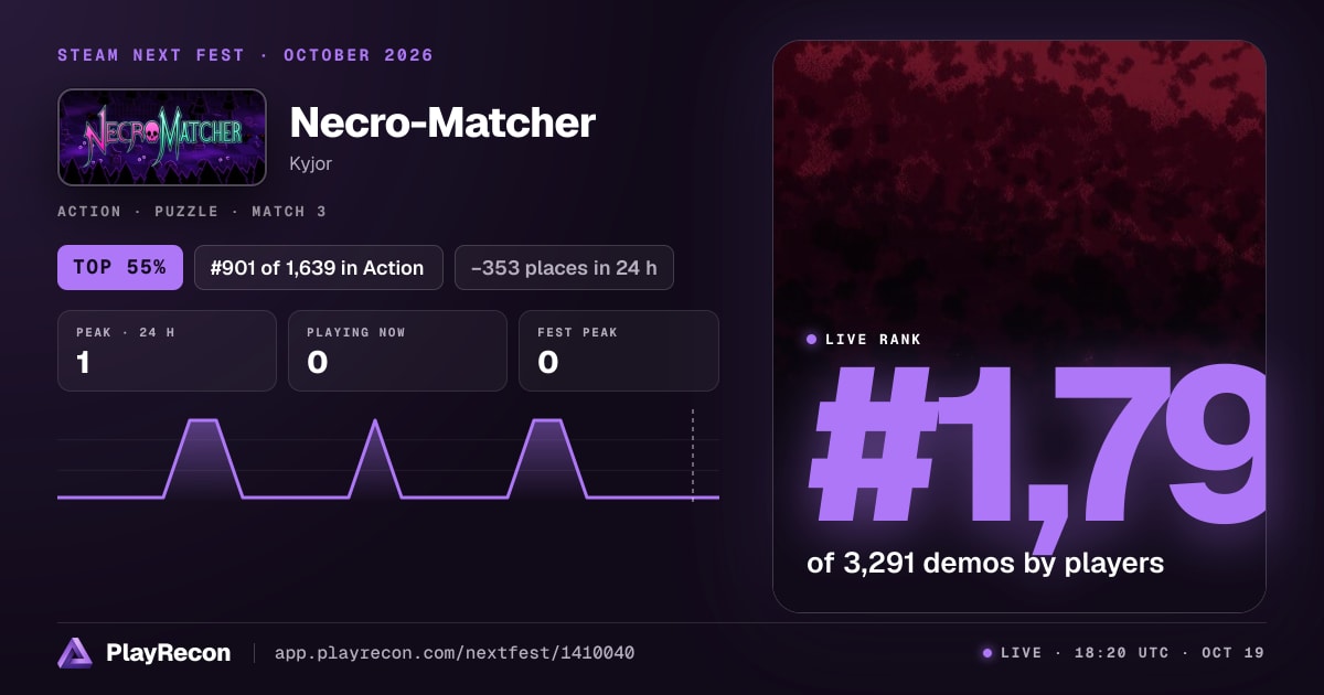 Necro-Matcher in Steam Next Fest