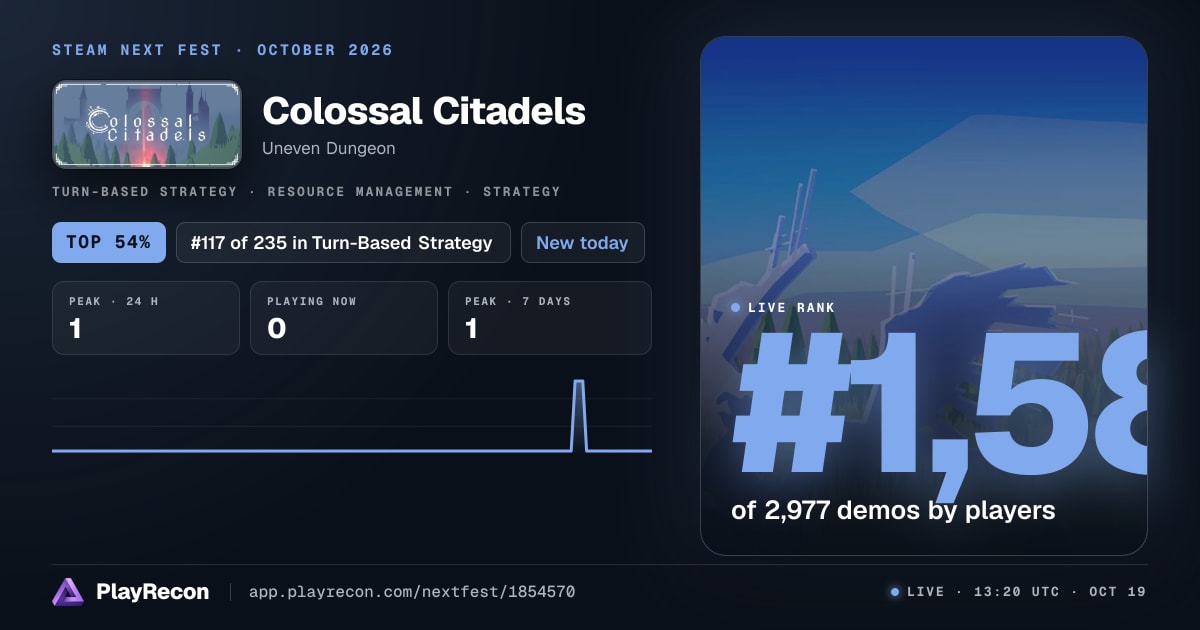 Colossal Citadels im Steam Next Fest