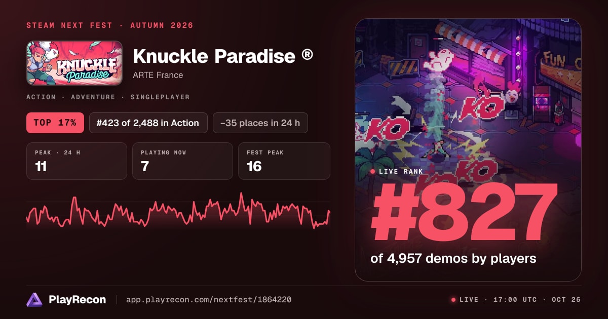 Knuckle Paradise ® in Steam Next Fest