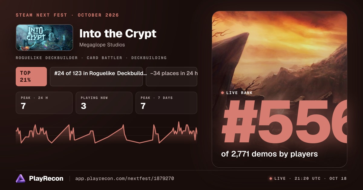 Into the Crypt на Steam Next Fest