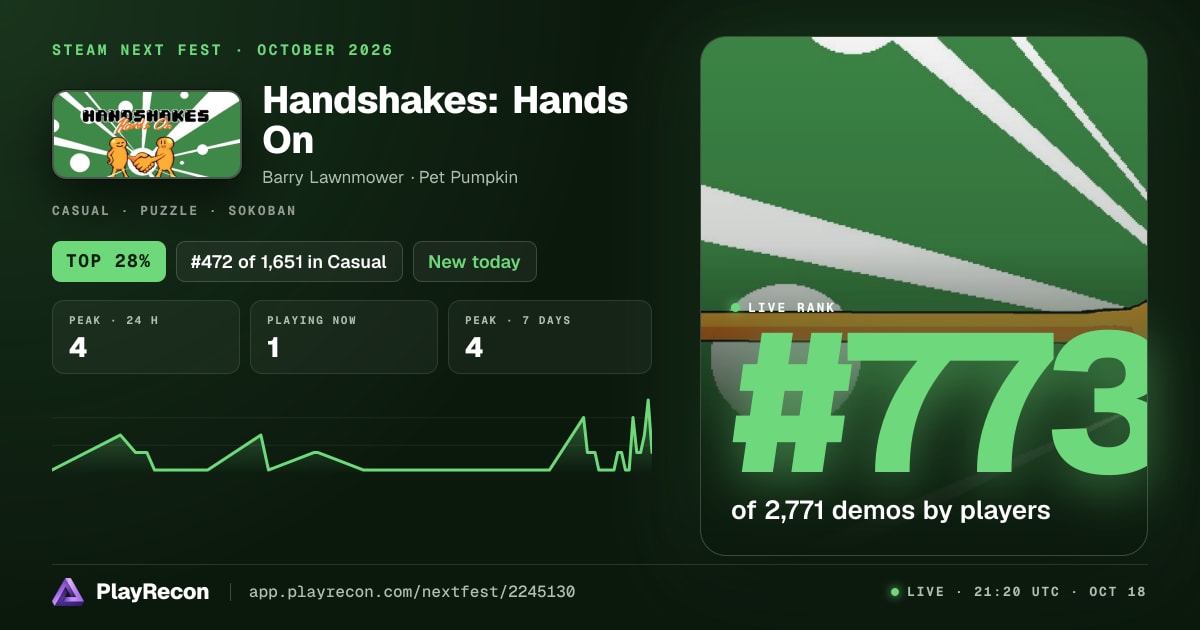 Handshakes: Hands On im Steam Next Fest