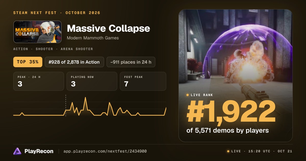 Massive Collapse au Steam Next Fest
