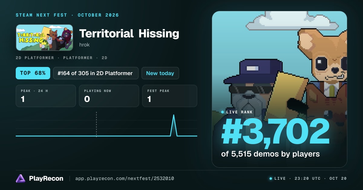 Territorial Hissing in Steam Next Fest