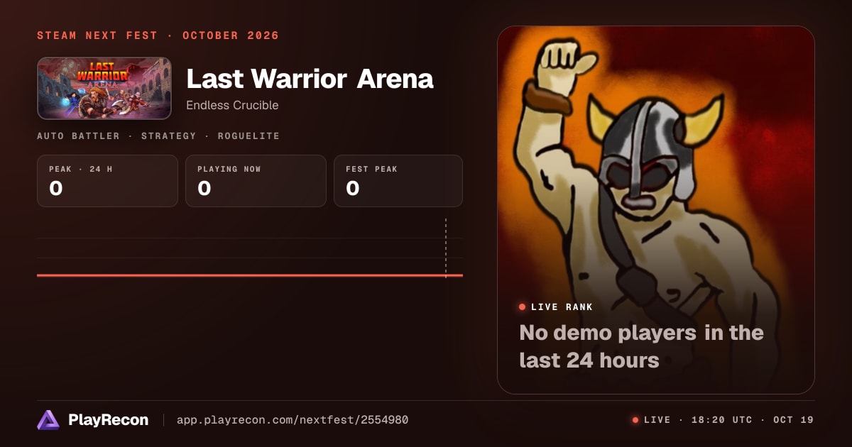 Last Warrior Arena en el Steam Next Fest