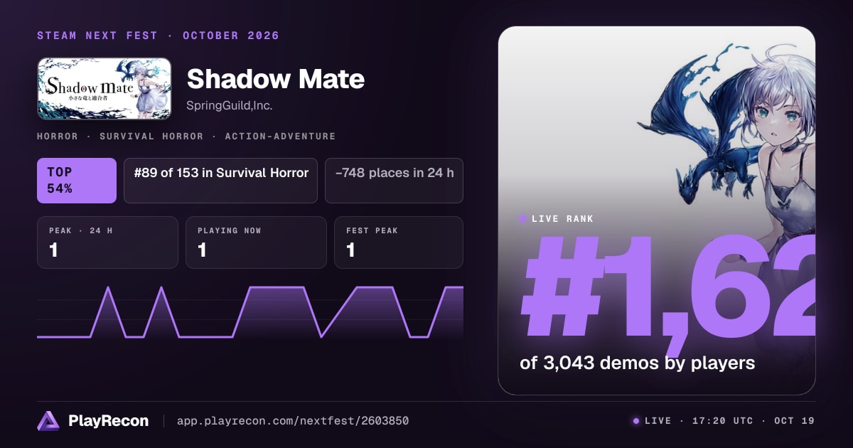 Shadow Mate in Steam Next Fest