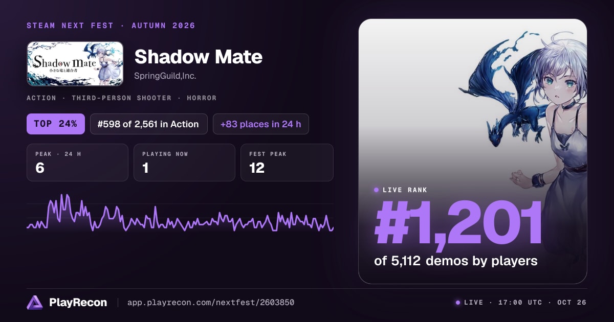 Shadow Mate in Steam Next Fest