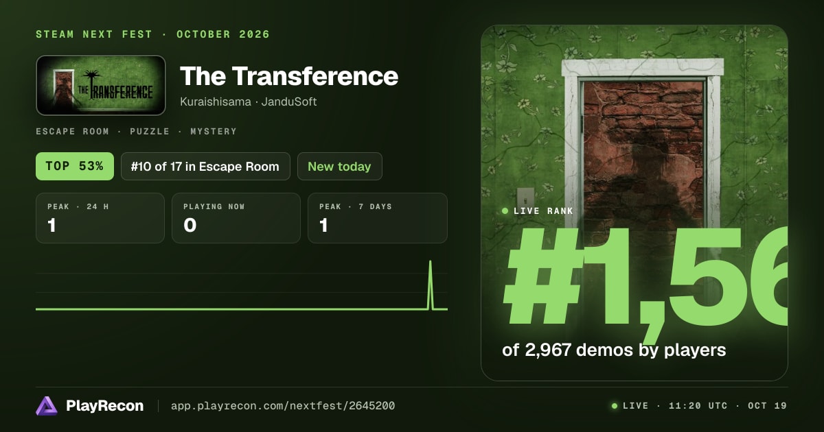 The Transference en el Steam Next Fest
