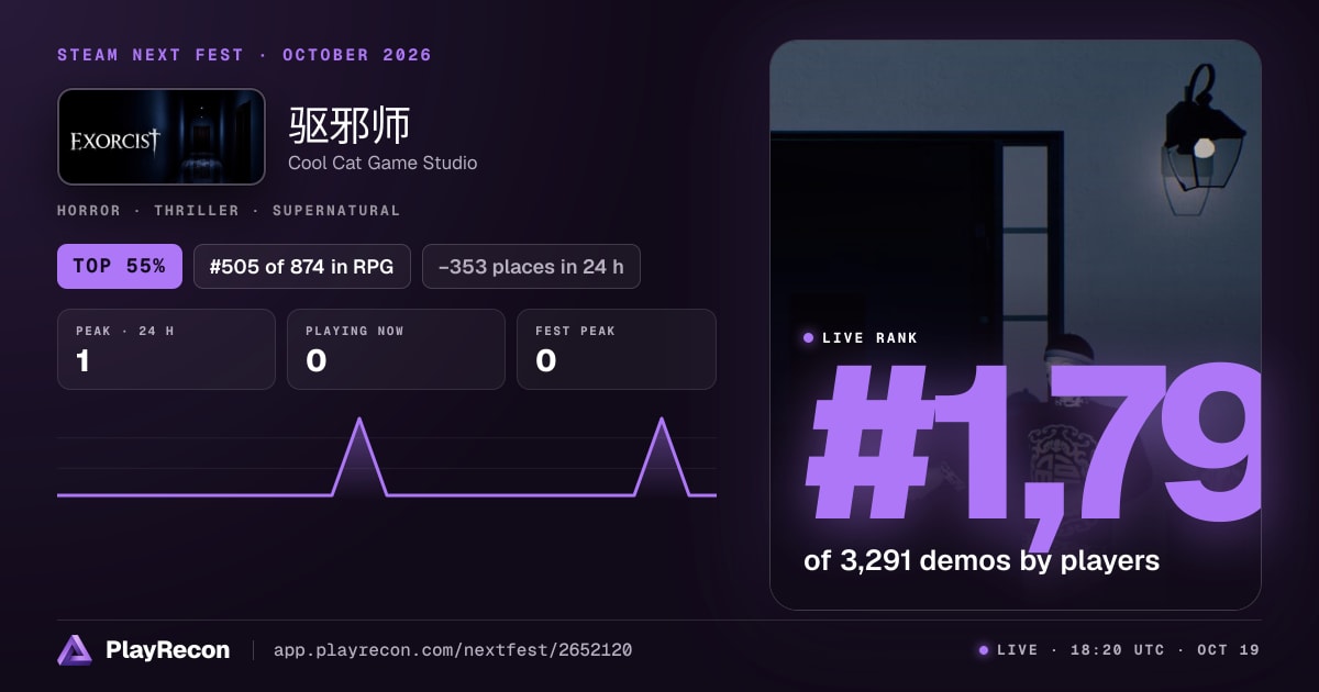 驱邪师 en el Steam Next Fest