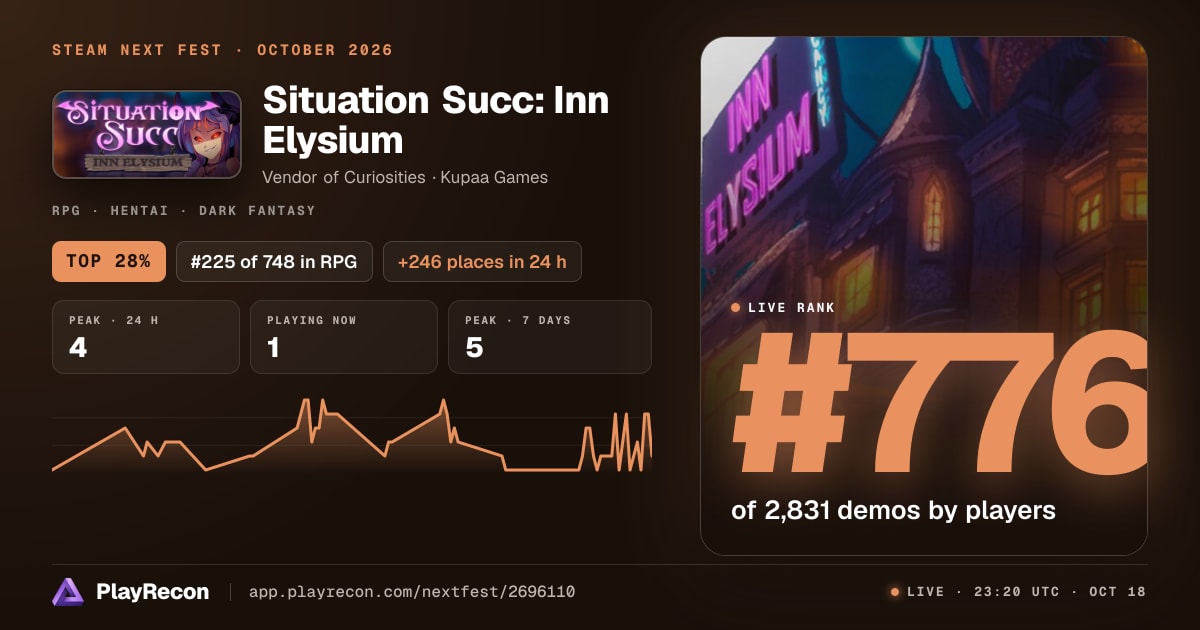 Situation Succ: Inn Elysium in Steam Next Fest