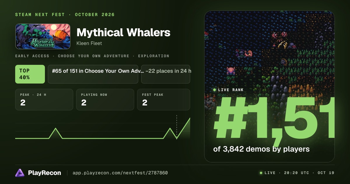 Mythical Whalers im Steam Next Fest
