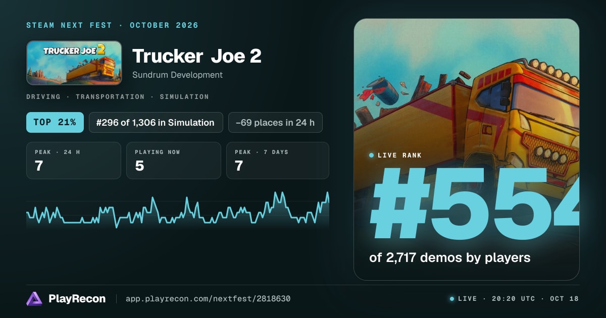 Trucker Joe 2 in Steam Next Fest