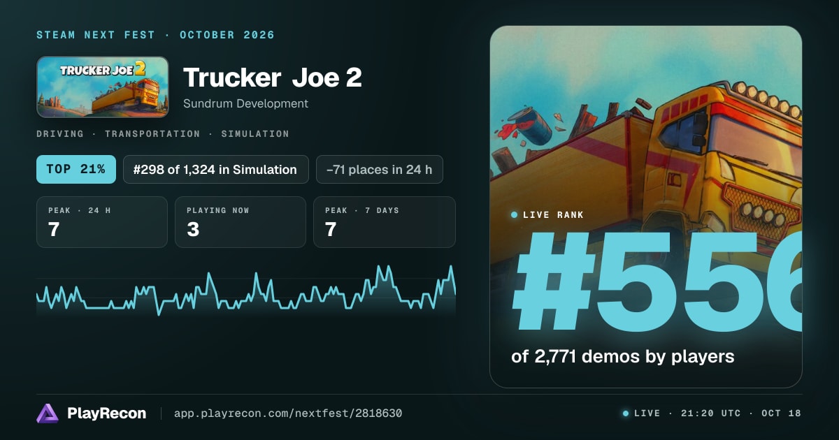 Trucker Joe 2 allo Steam Next Fest