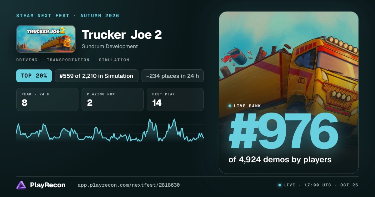 Trucker Joe 2 en el Steam Next Fest
