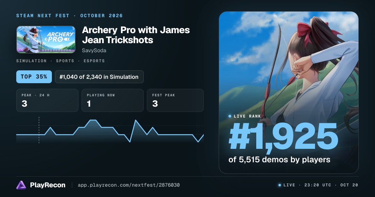 Archery Pro with James Jean Trickshots allo Steam Next Fest