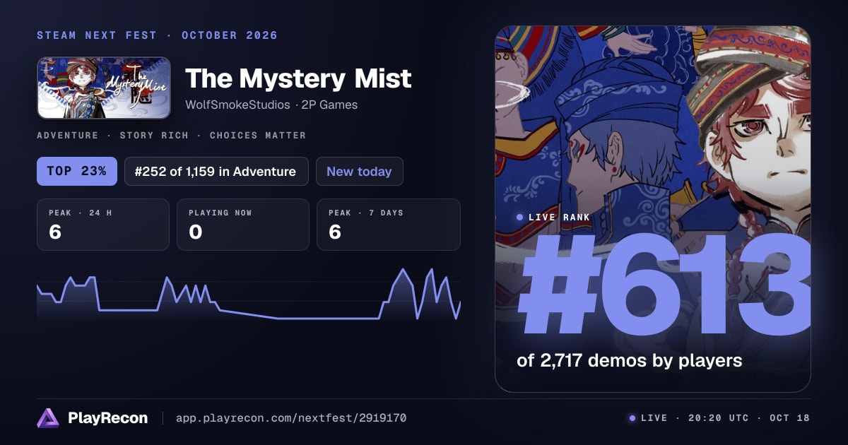 The Mystery Mist in Steam Next Fest