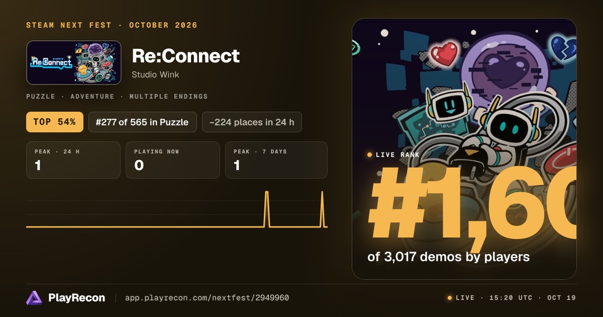 Re:Connect in Steam Next Fest