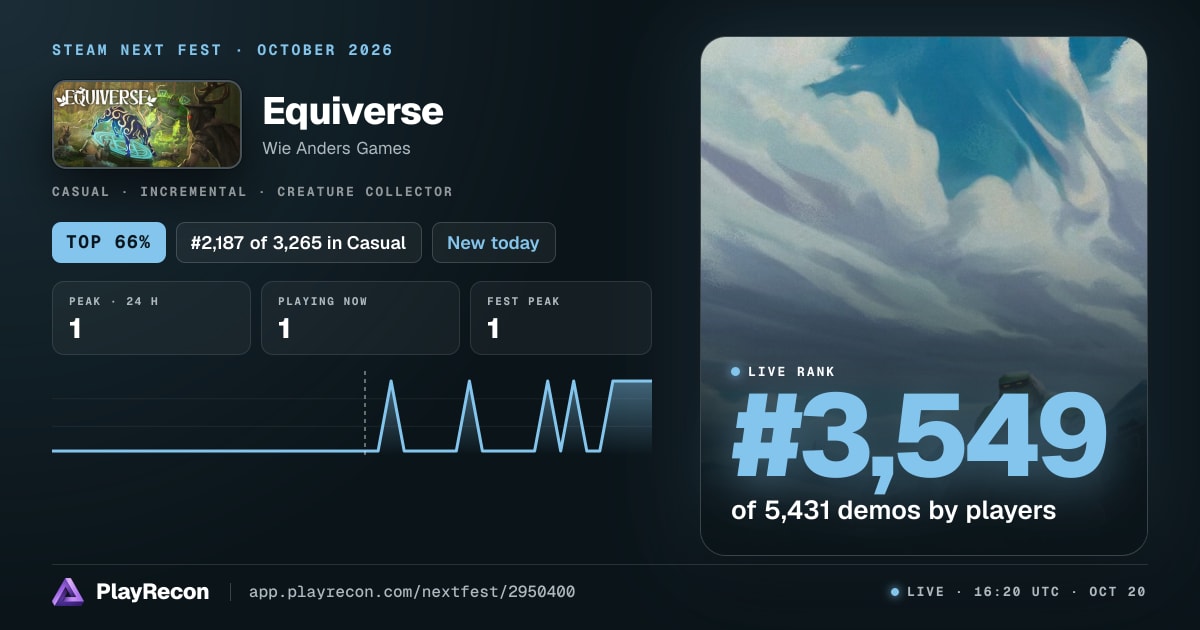 Equiverse на Steam Next Fest