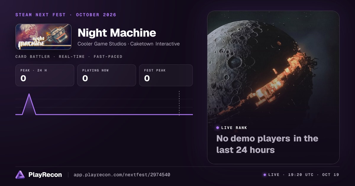 Night Machine in Steam Next Fest