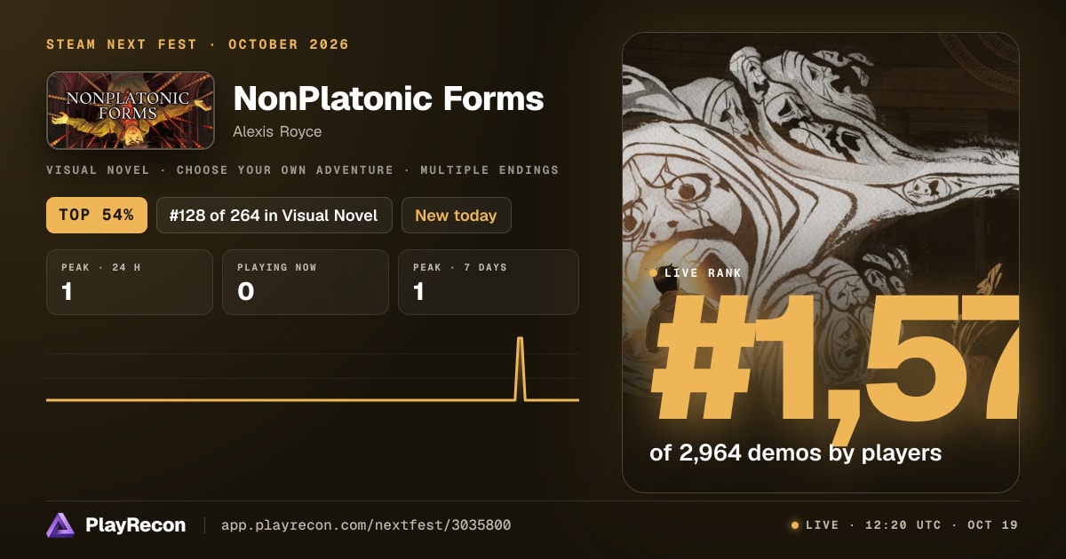 NonPlatonic Forms im Steam Next Fest