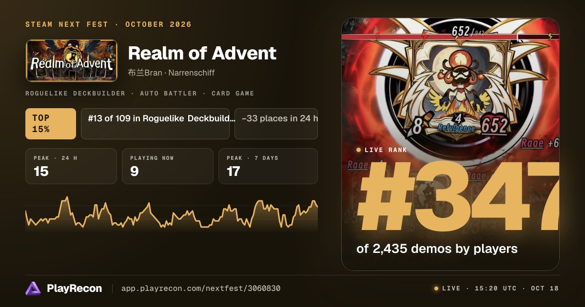 Realm of Advent in Steam Next Fest