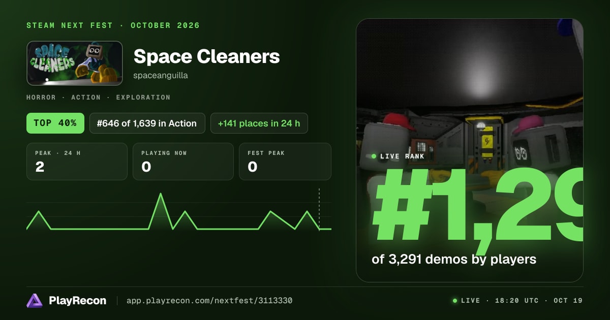 Space Cleaners in Steam Next Fest