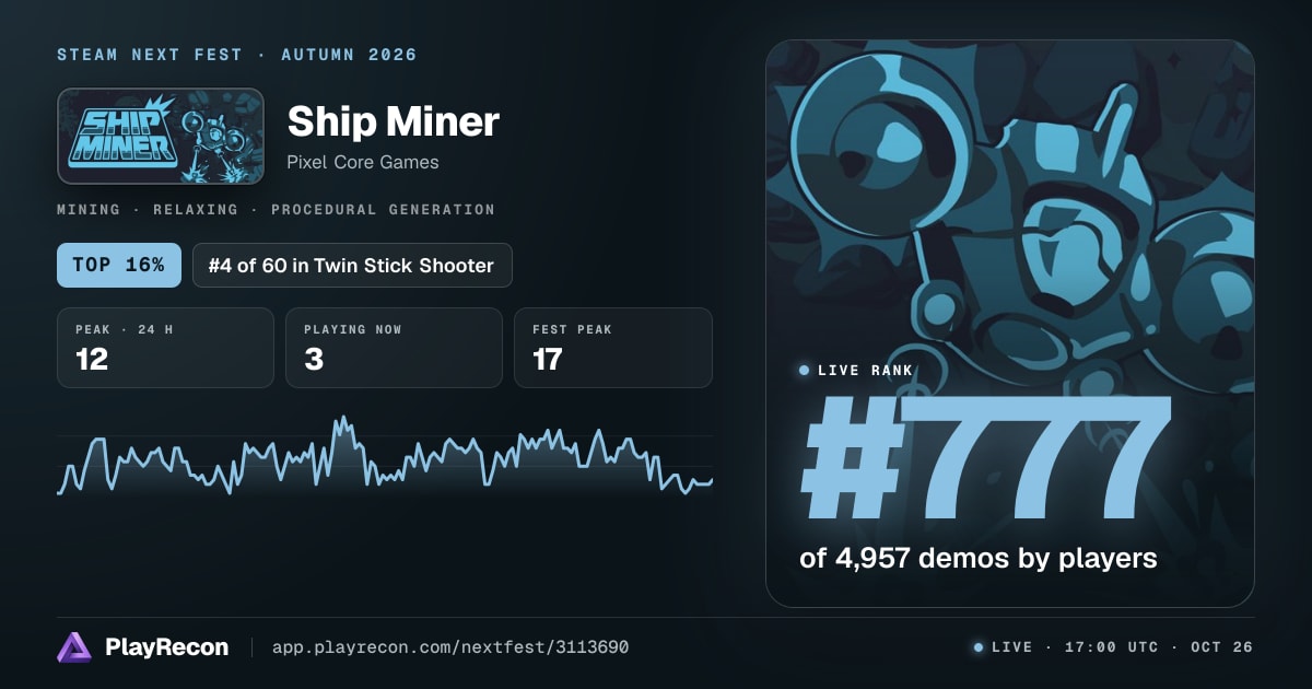 Ship Miner in Steam Next Fest