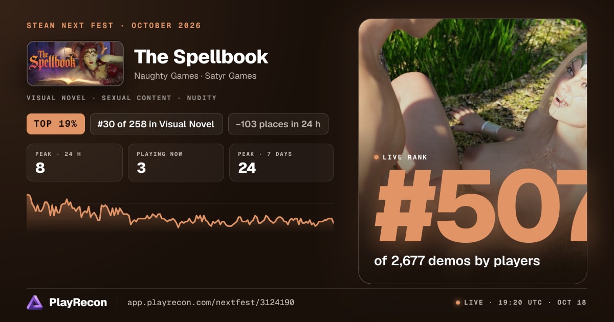The Spellbook in Steam Next Fest