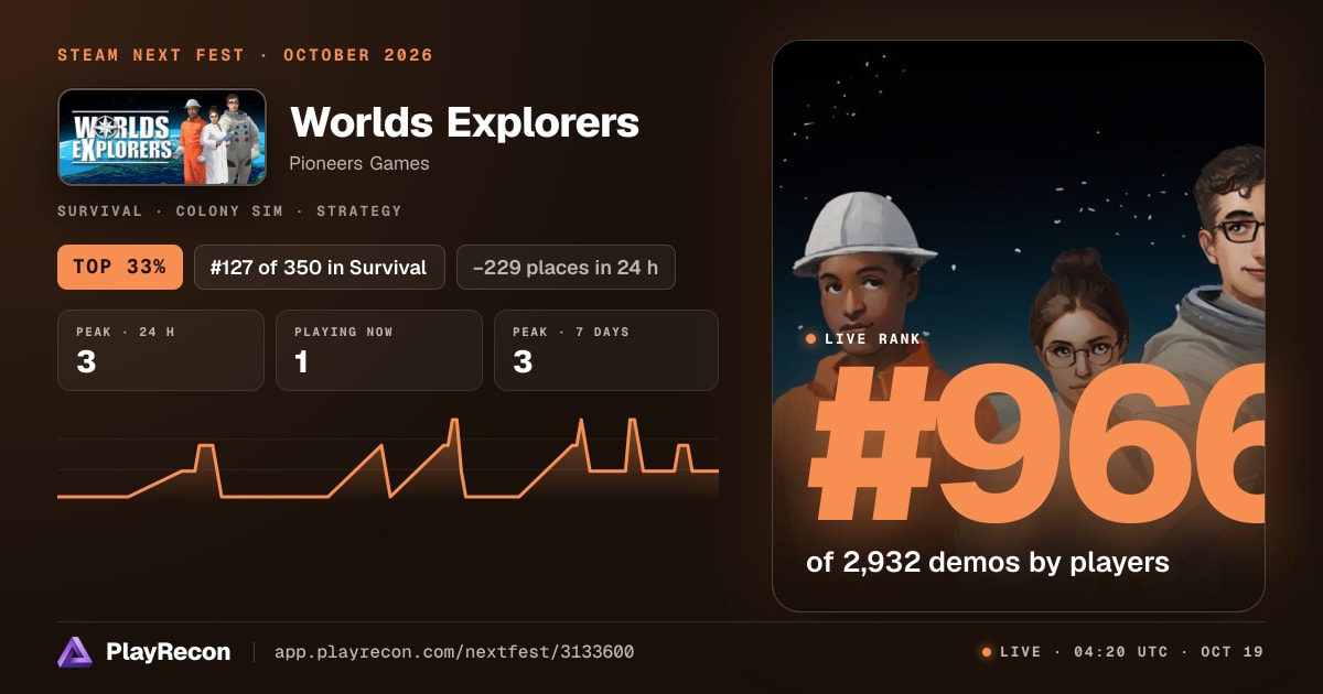 Worlds Explorers in Steam Next Fest