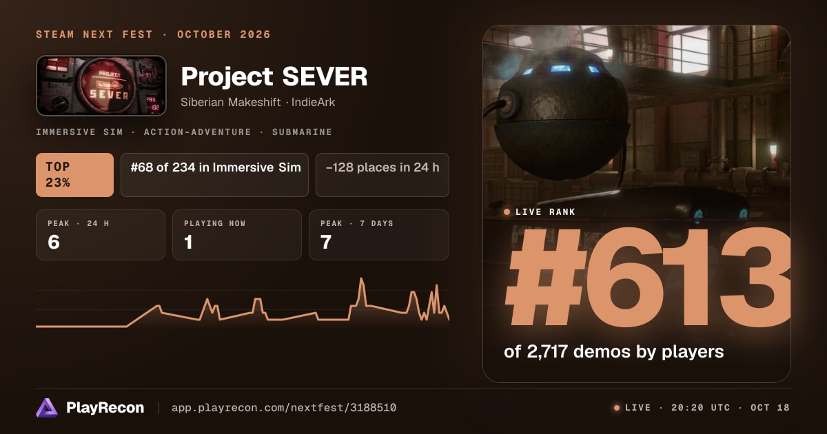 Project SEVER in Steam Next Fest
