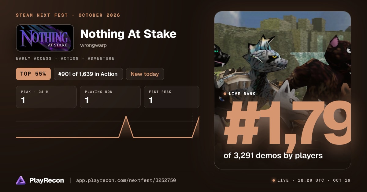 Nothing At Stake in Steam Next Fest