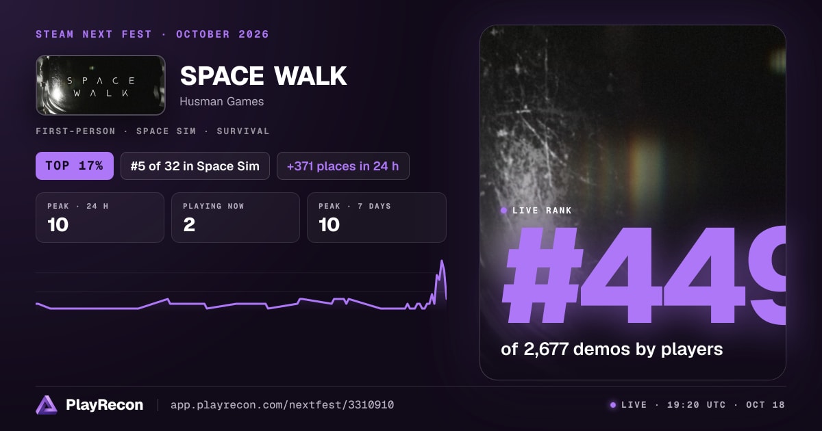 SPACE WALK in Steam Next Fest