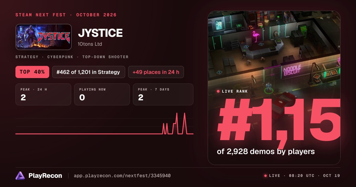 JYSTICE im Steam Next Fest