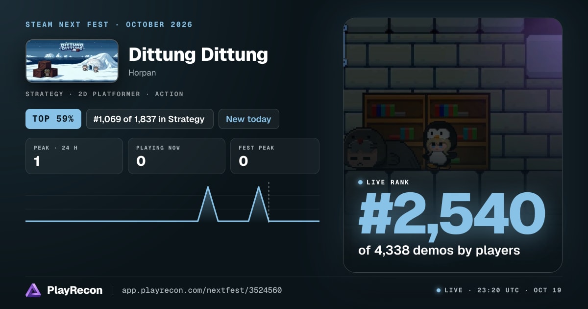Dittung Dittung allo Steam Next Fest