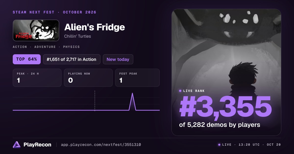Alien's Fridge au Steam Next Fest
