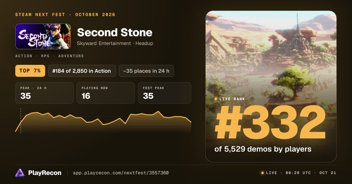 Second Stone in Steam Next Fest