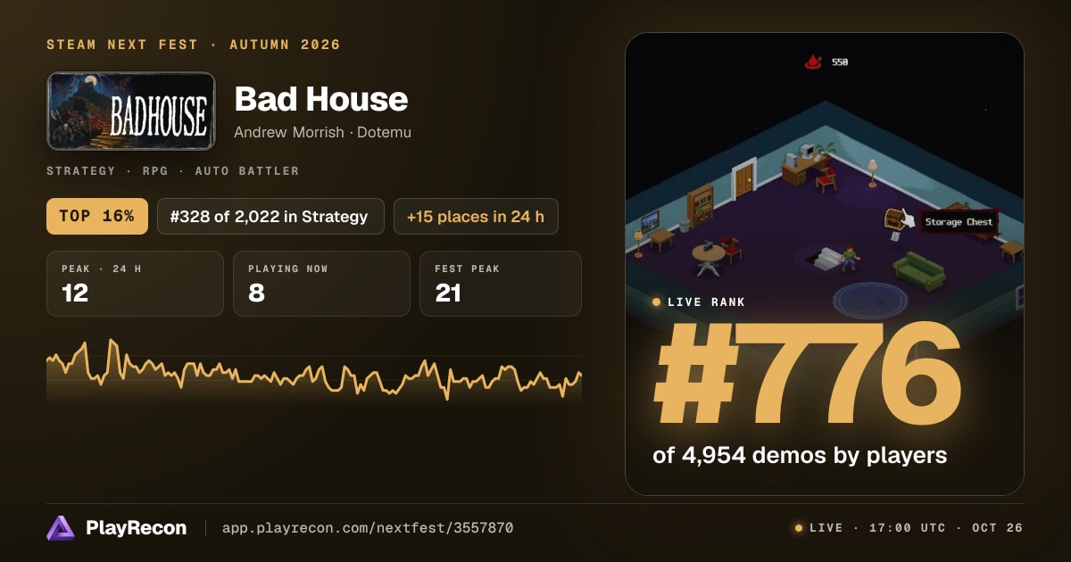 Bad House in Steam Next Fest