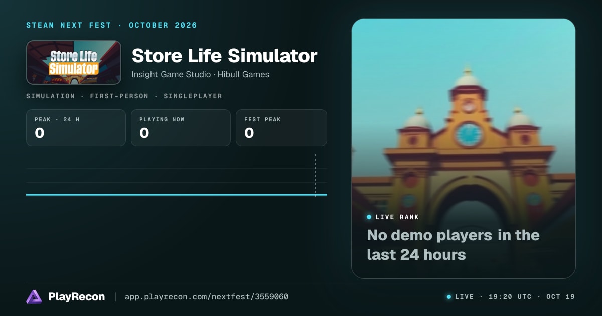 Store Life Simulator in Steam Next Fest