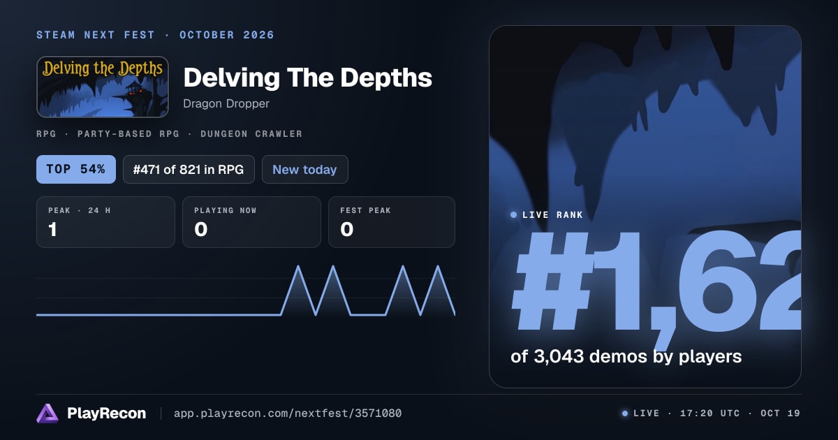 Delving The Depths im Steam Next Fest