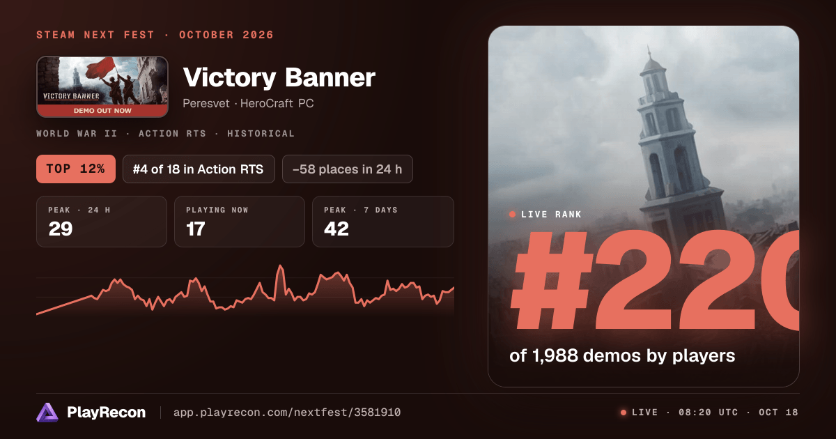 Victory Banner in Steam Next Fest