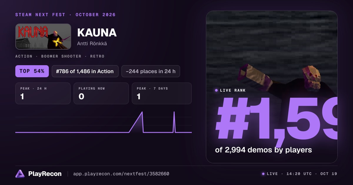 KAUNA in Steam Next Fest