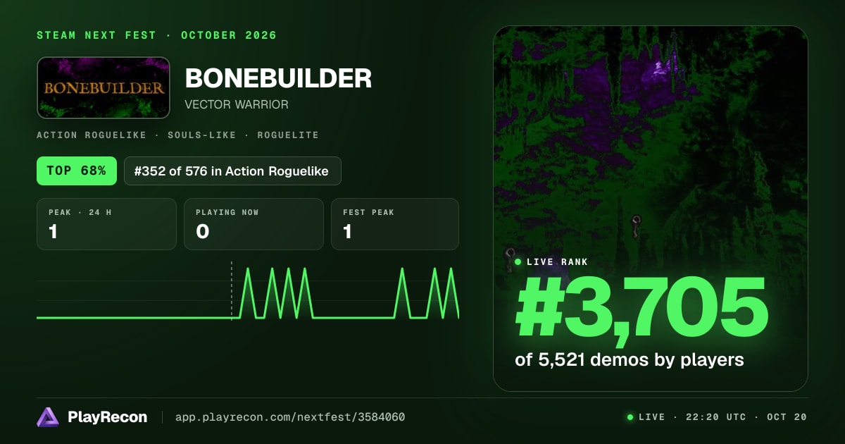 BONEBUILDER en el Steam Next Fest