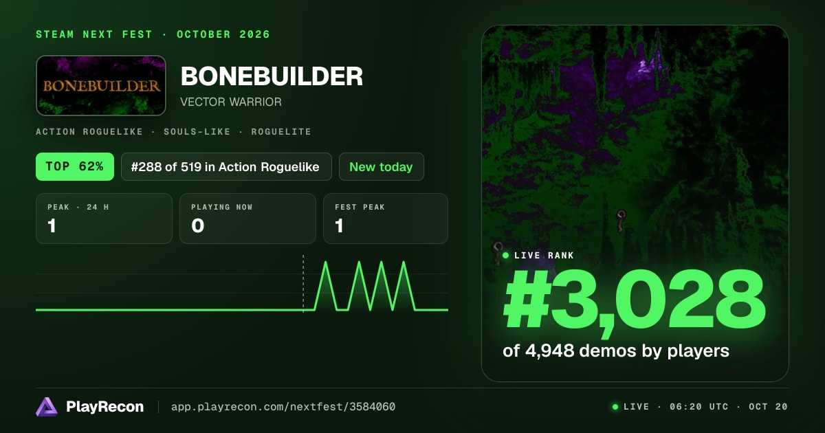 BONEBUILDER на Steam Next Fest