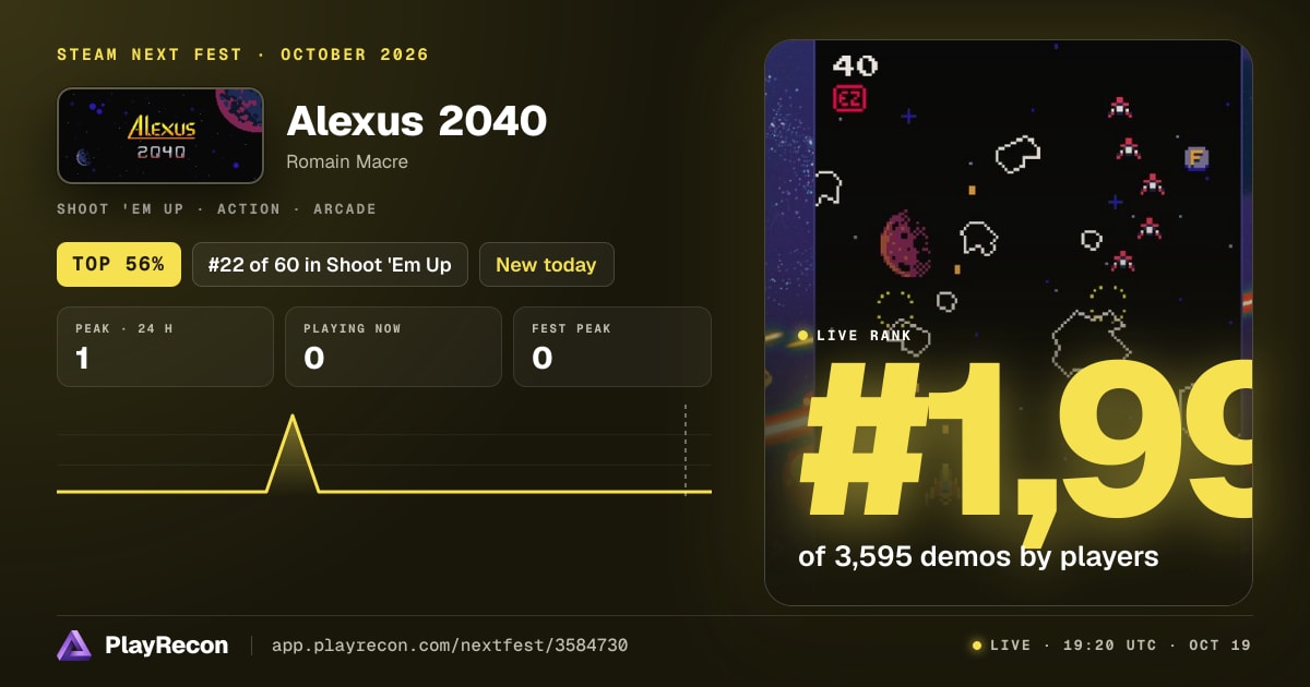 Alexus 2040 im Steam Next Fest