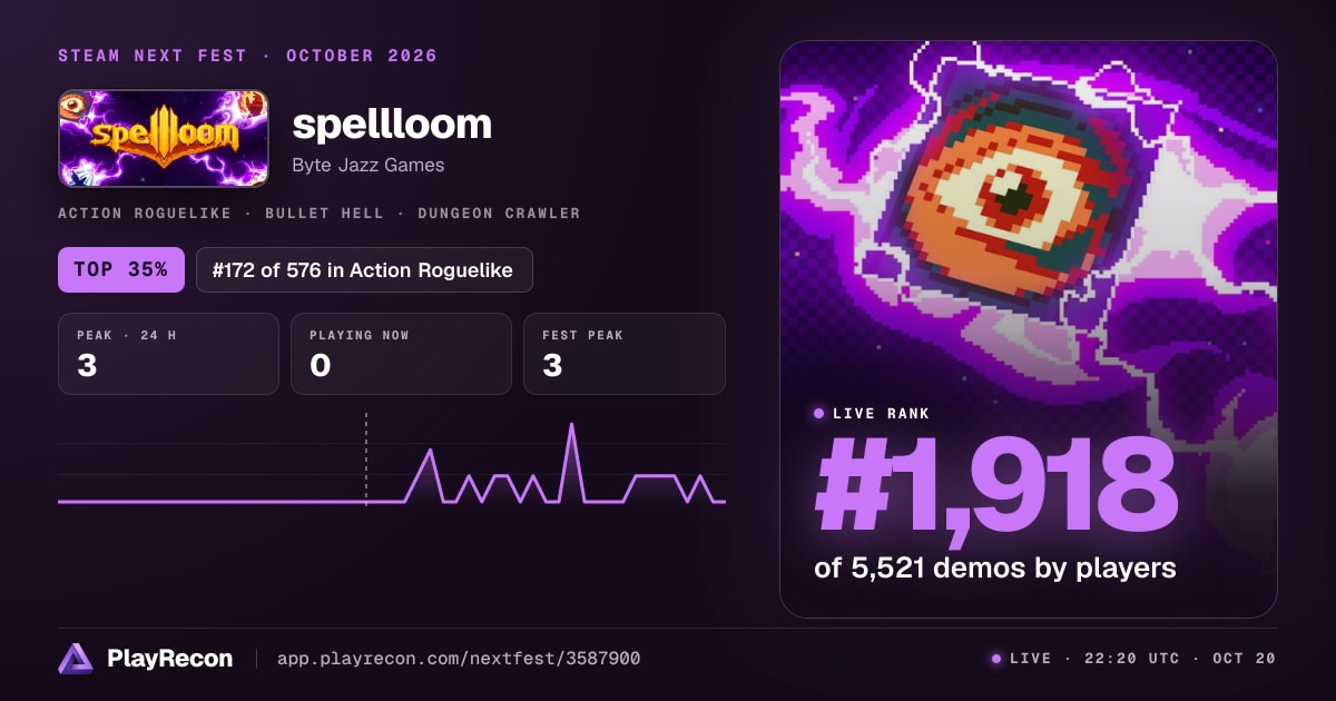 spellloom im Steam Next Fest