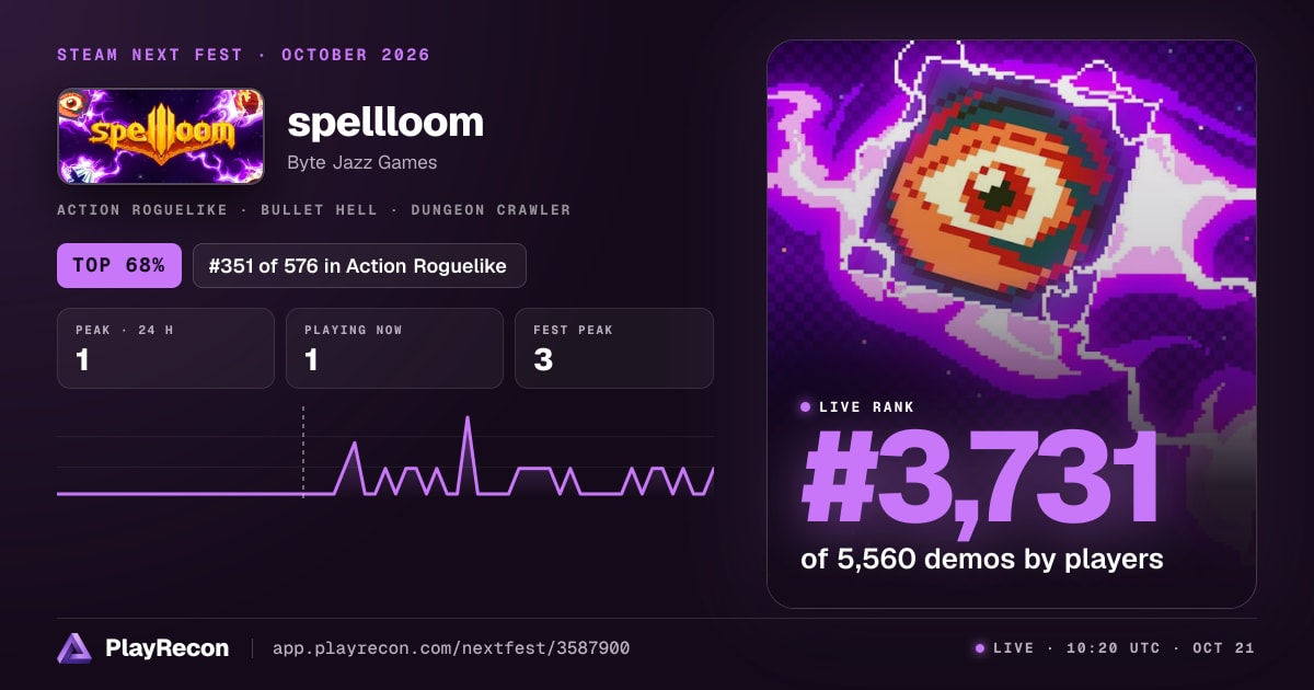 spellloom на Steam Next Fest