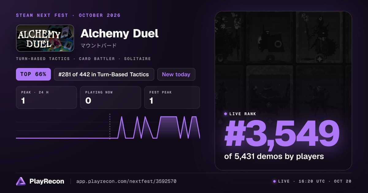 Alchemy Duel im Steam Next Fest