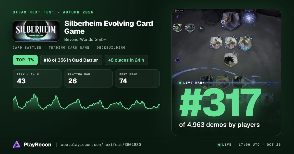 Silberheim Evolving Card Game на Steam Next Fest