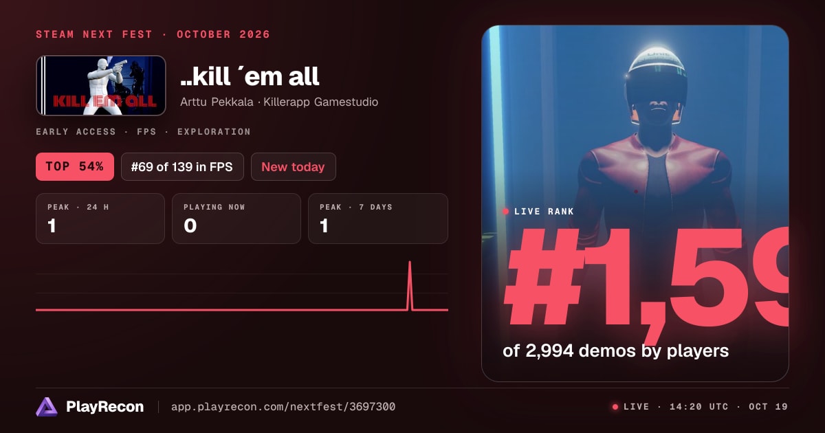 ..kill ´em all in Steam Next Fest