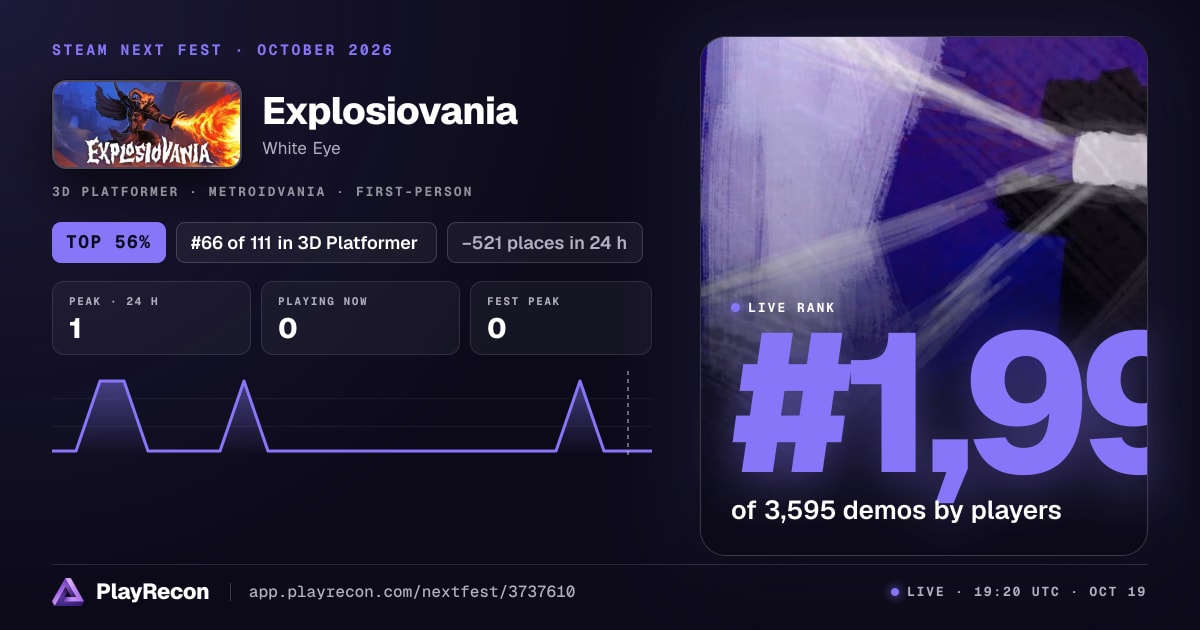 Explosiovania im Steam Next Fest